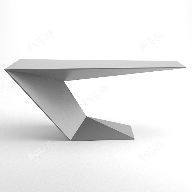 Sleek and Modern Furtif Desk 3D model image 3