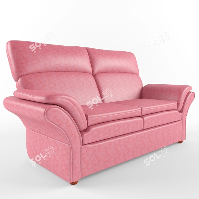 Oscar Wooden Frame Sofa 3D model image 1