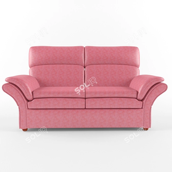 Oscar Wooden Frame Sofa 3D model image 2