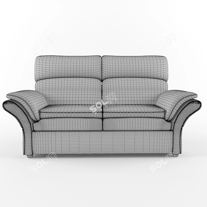 Oscar Wooden Frame Sofa 3D model image 3