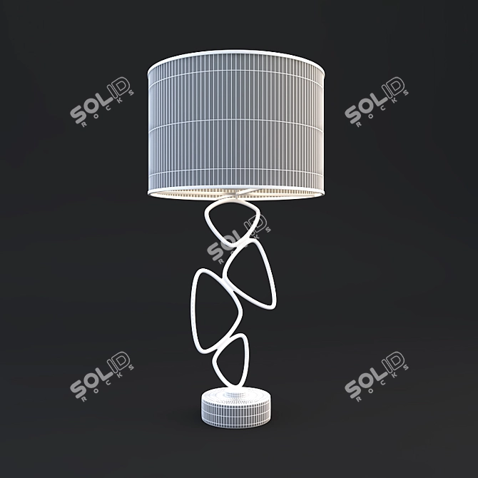 Veronoi Random Table Lamp: Modern Lighting Fixture 3D model image 3