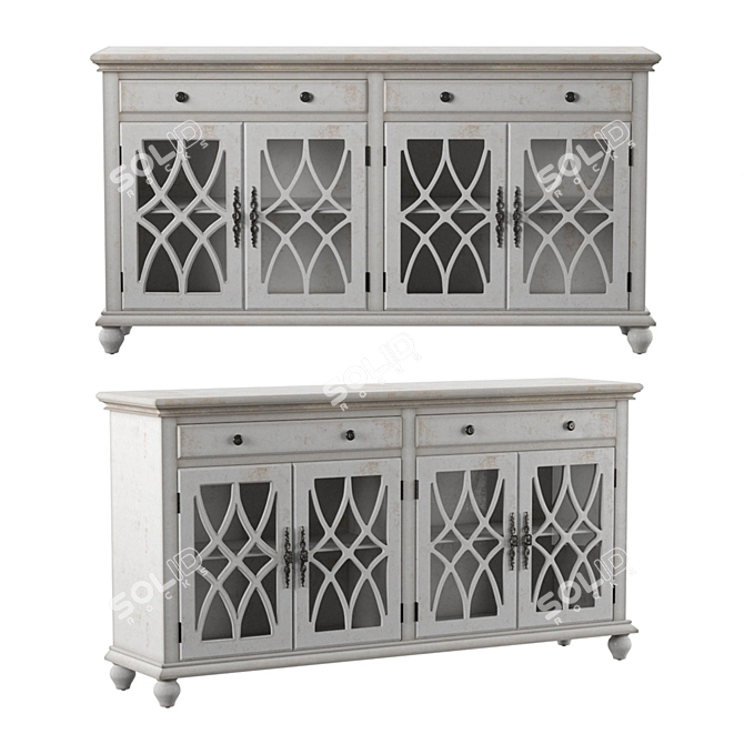 Elegant Colgrove Sideboard—Essential Storage Solution 3D model image 1