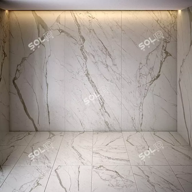 Elegant MP.Statuario Select Tile 3D model image 1