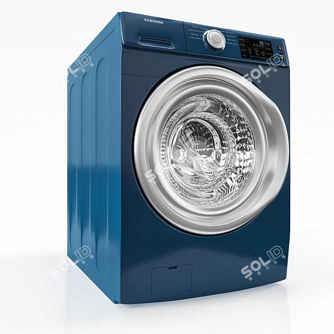 Samsung Front-Load Washer and Dryer: Powerful & Efficient 3D model image 3