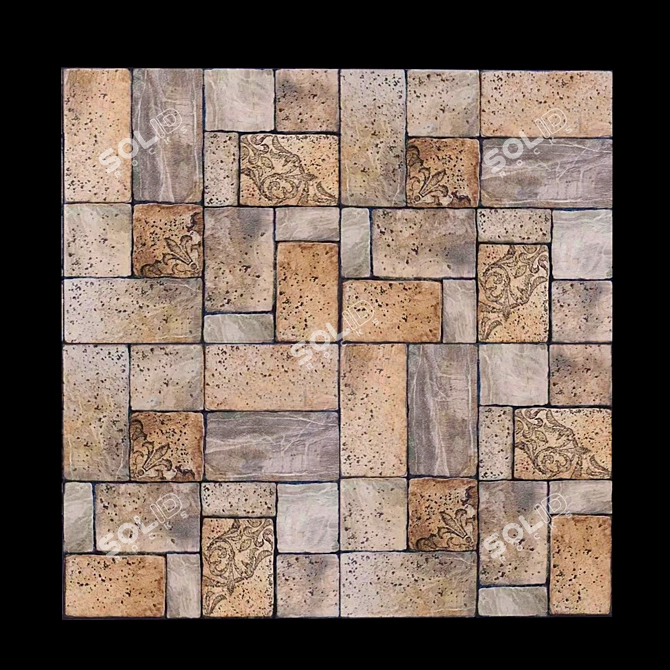 Seamless Tile Flooring 3D model image 1