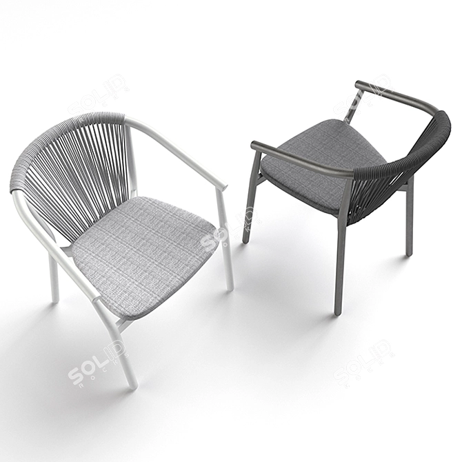 Varaschin Smart Armchair: Style and Comfort 3D model image 2