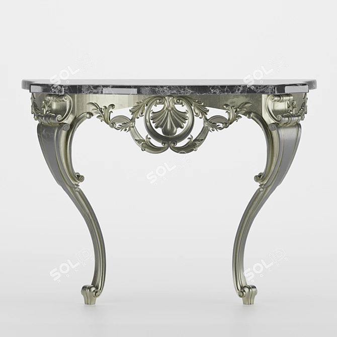 Ornate Console 3D model image 1