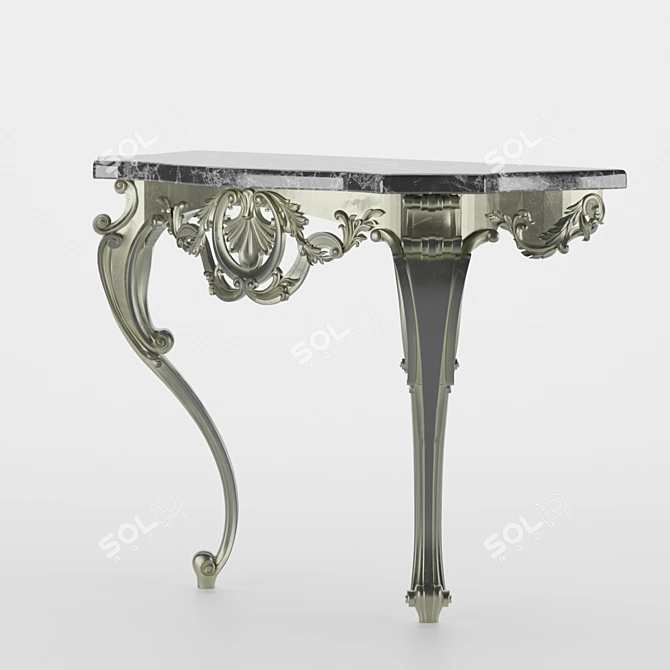 Ornate Console 3D model image 2