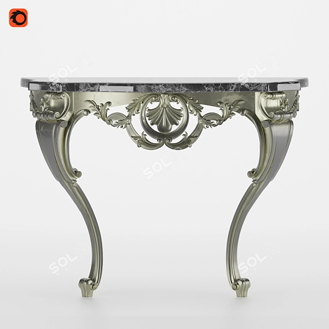Ornate Console 3D model image 5