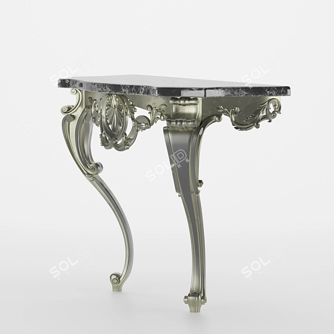 Ornate Console 3D model image 6