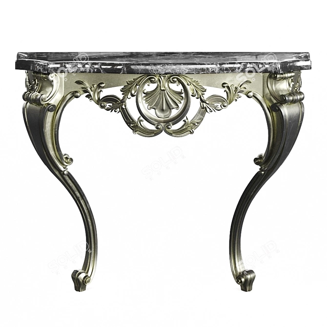 Ornate Console 3D model image 9