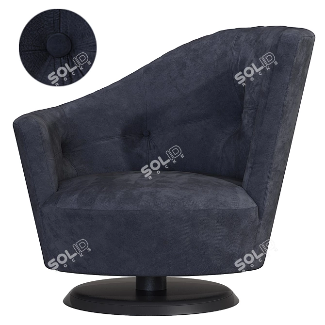 Giorgetti Arabella Armchair: Elegant and Versatile 3D model image 3