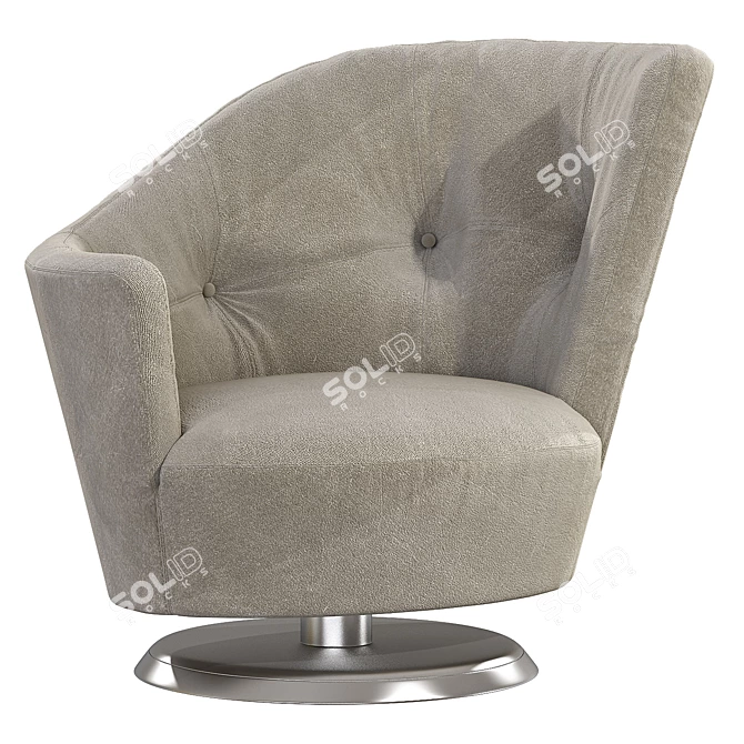 Giorgetti Arabella Armchair: Elegant and Versatile 3D model image 4