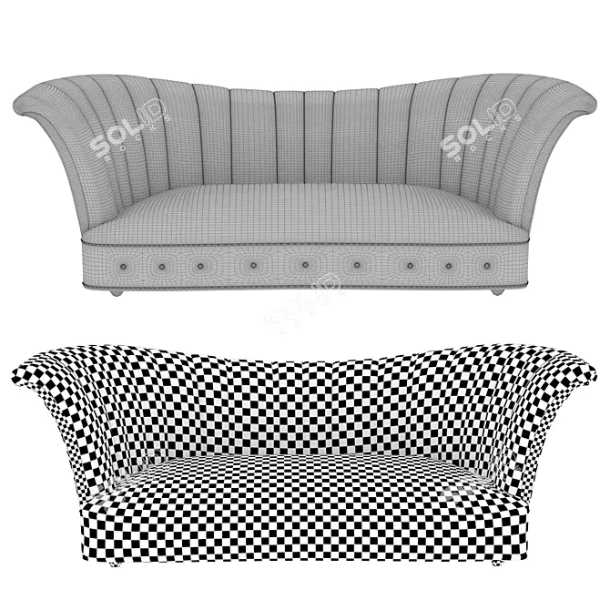 Elegant Dida Sofa by Christopher Guy 3D model image 5