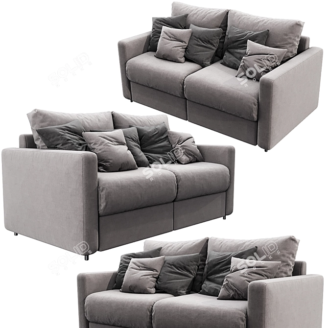 Trendy Italian Freedom Sofa 3D model image 2