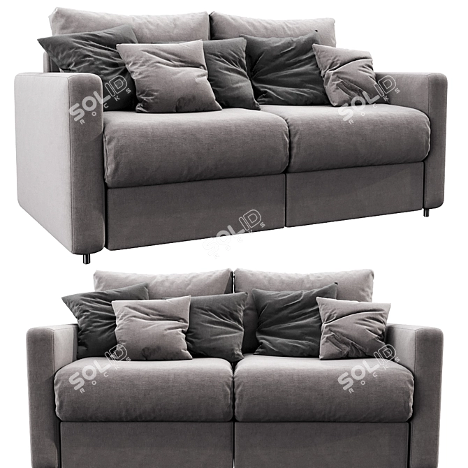 Trendy Italian Freedom Sofa 3D model image 4