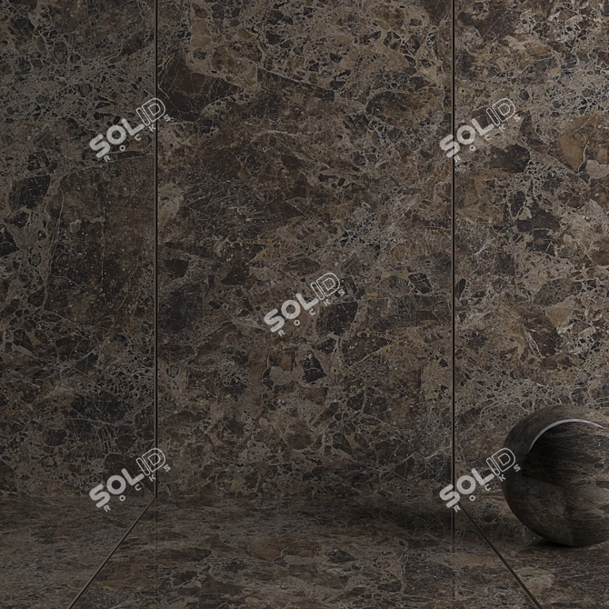 Emperador Olive Wall Tiles: Multi-Texture, HD Textures 3D model image 3