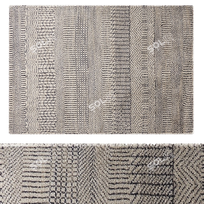Luxury Wool Rug: Fatonia 3D model image 1