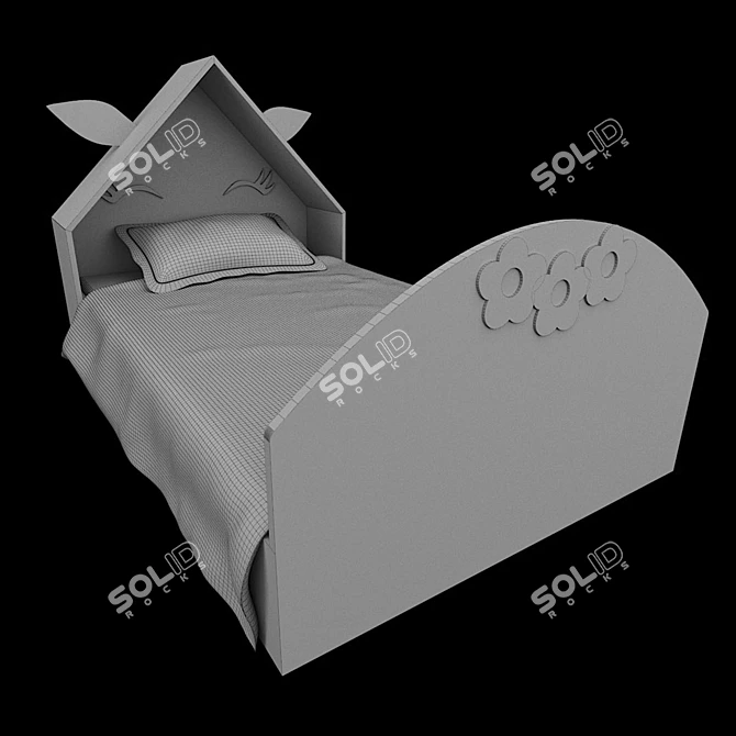 Cozy Dream Baby Bed 3D model image 3