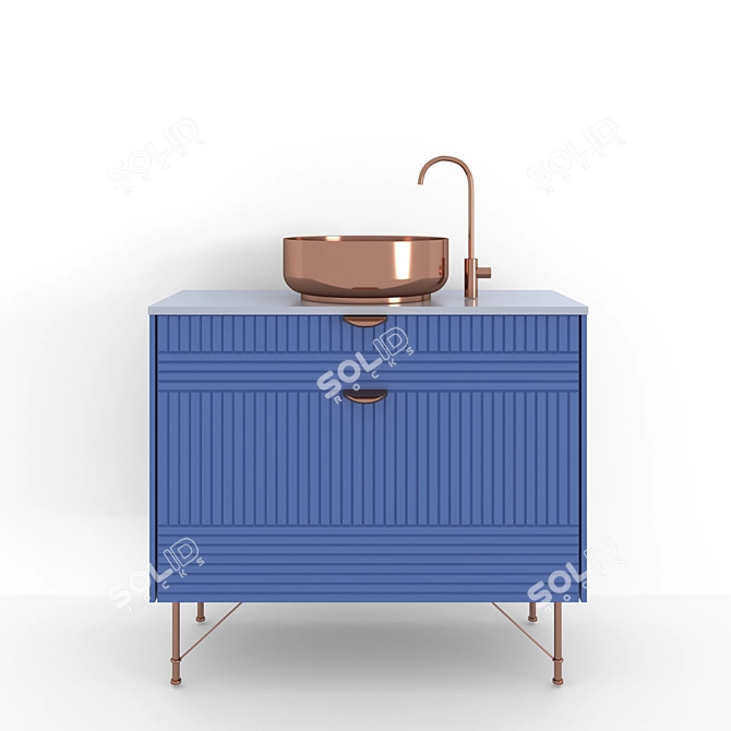 Title: Modern Sink Chest on Legs 3D model image 2