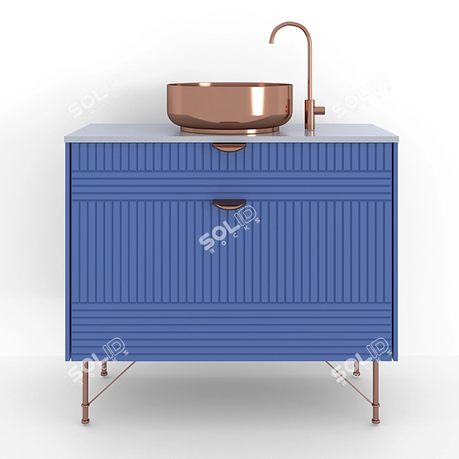 Title: Modern Sink Chest on Legs 3D model image 3