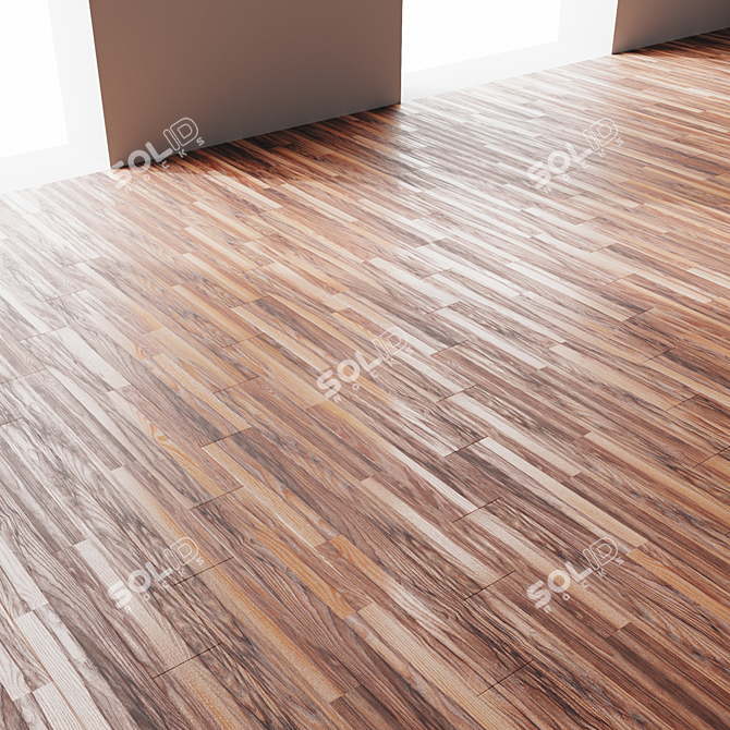 Tiger Oak Waterproof Laminate 3D model image 2