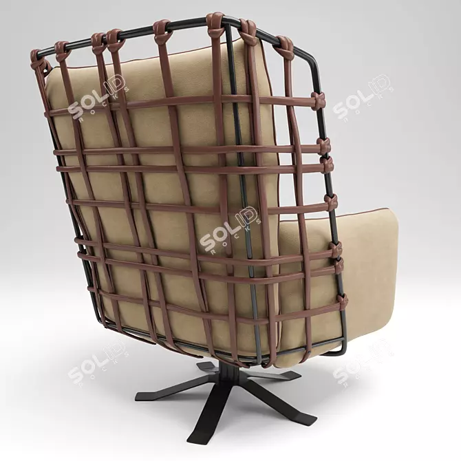 Cozy Cocoon Armchair: Perfect Relaxation 3D model image 3