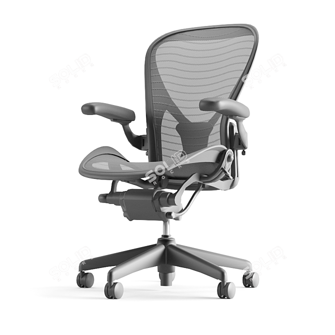 Ultimate Ergonomic Office Chair 3D model image 2