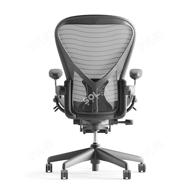 Ultimate Ergonomic Office Chair 3D model image 3