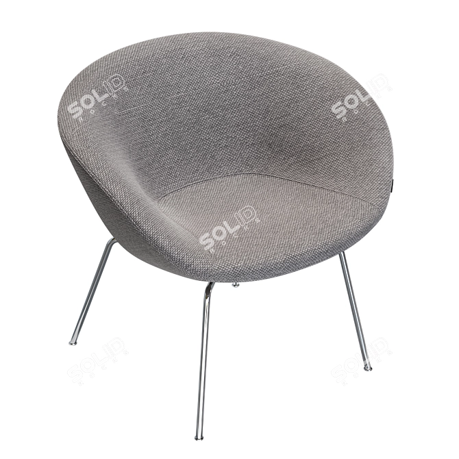 Fritz Hansen Pot: Modern Lounge Chair 3D model image 3