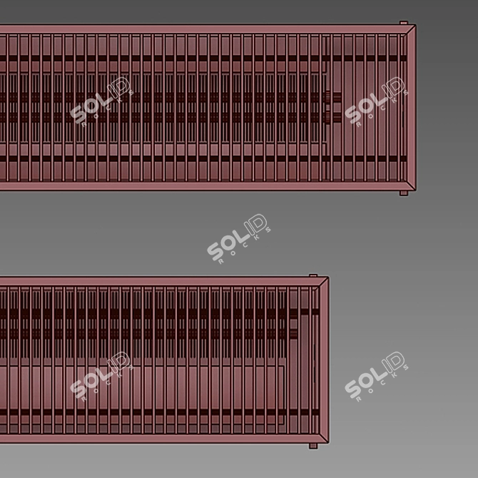 Floor Heat Convector - Efficient Heating Solution 3D model image 3