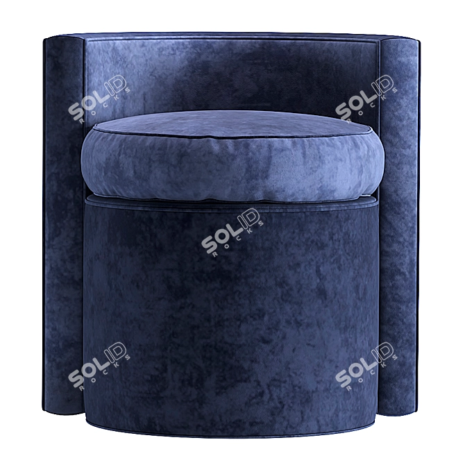 Modern Arcadia Pouf Stool 3D model image 1