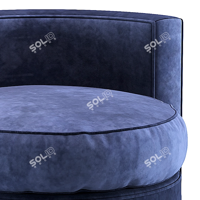 Modern Arcadia Pouf Stool 3D model image 2