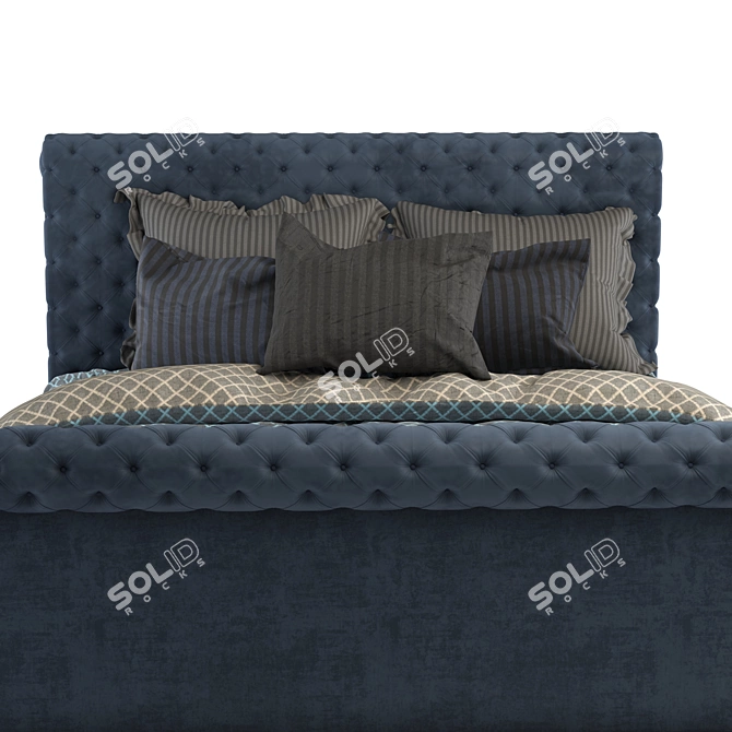 Geometric Aston Night-Bed 3D model image 2