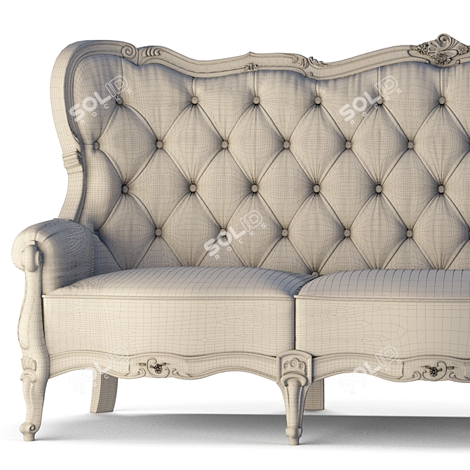 Elegant Classimo 3D Sofa 3D model image 5