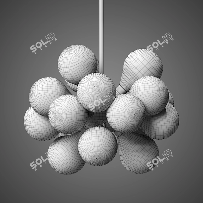 BONOKAN Chandelier: Elegant Lighting for Your Space 3D model image 2