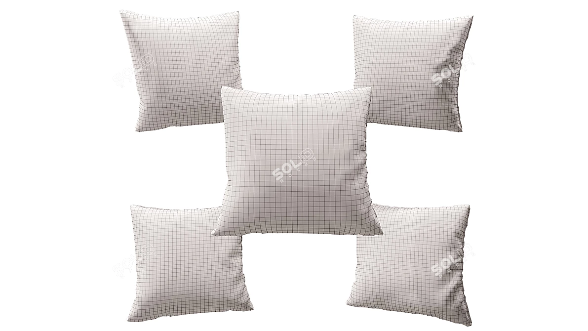 African-Inspired Modular Decor Pillows 3D model image 3