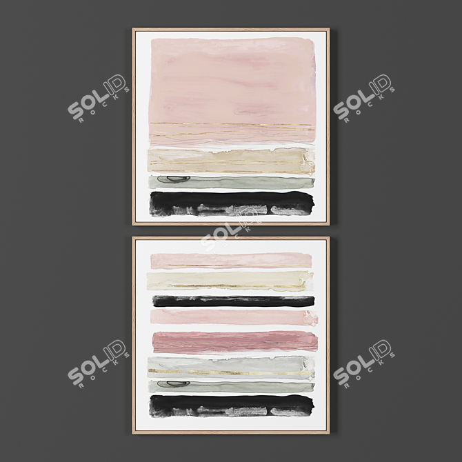 Abstract Frames Collection 500x500 mm 3D model image 1