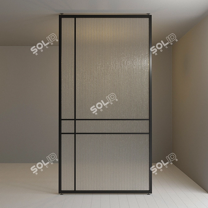 Flexible Glass Partition: Customizable and Versatile 3D model image 2