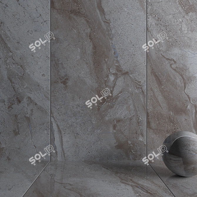 Elena Anthracite Wall Tiles: Multi-Texture, High-Quality Design 3D model image 3