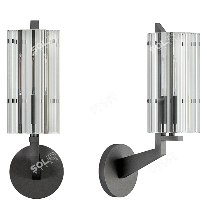 Elegant Vendome Grand Sconce 3D model image 2