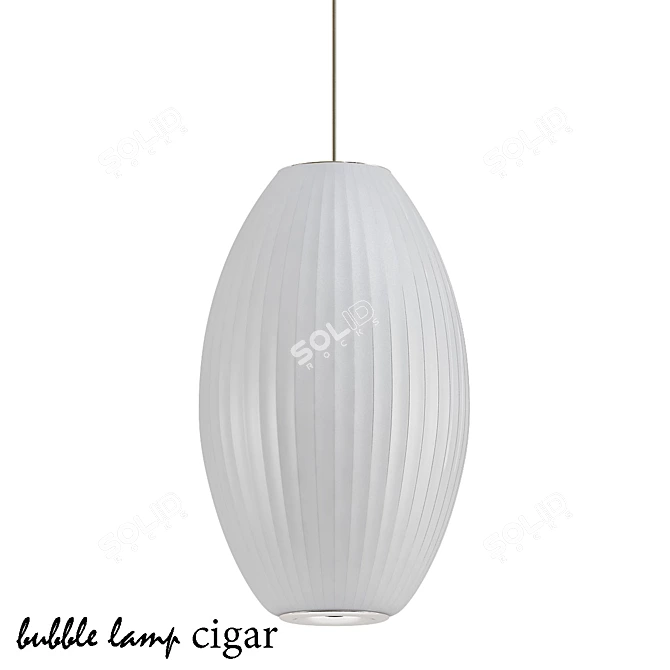 Elegant Nelson Bubble Lamp 3D model image 1