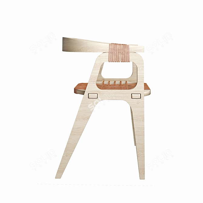 KLAER Plywood Chair 3D model image 2