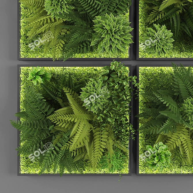 Polys-310374 Verts-461700 Vertical Garden 3D model image 2
