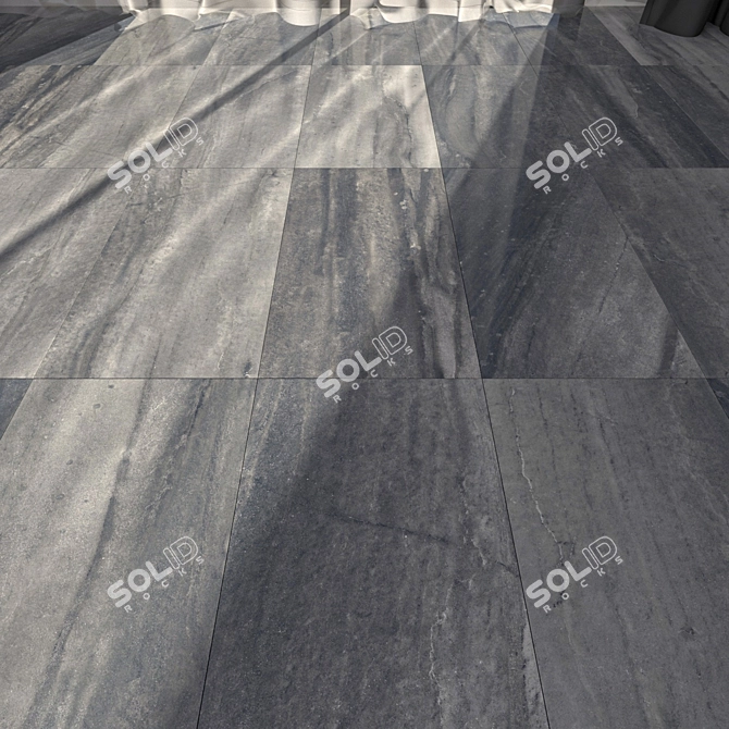 Carbon Evolution Marble Floor Set 3D model image 1