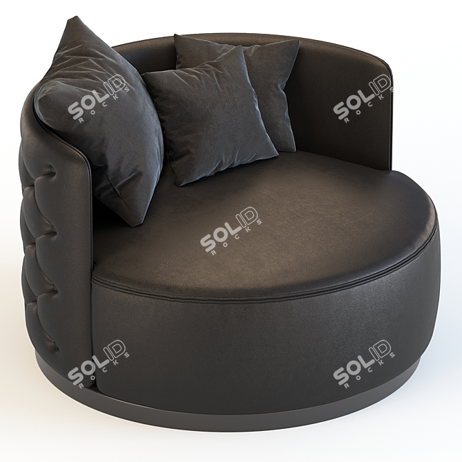 Charming Oscar Love Seat 3D model image 3