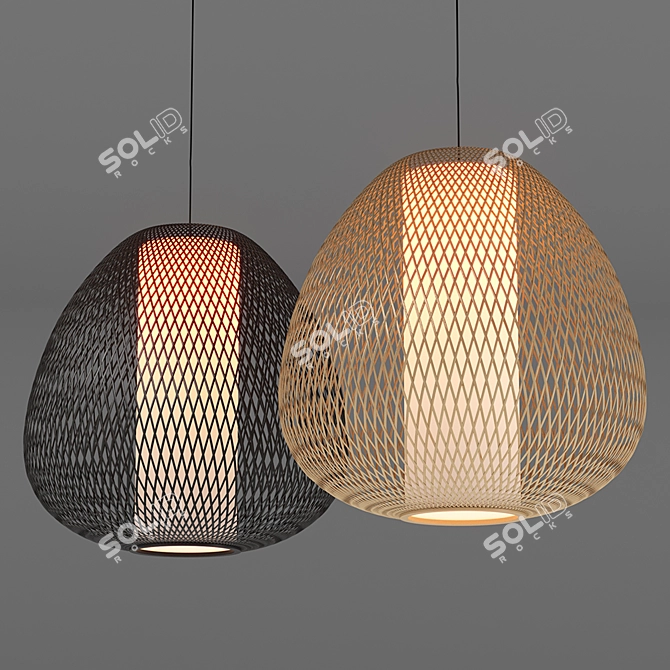 Twiggy Egg Pendant Light: Modern and Versatile Lighting Solution 3D model image 2
