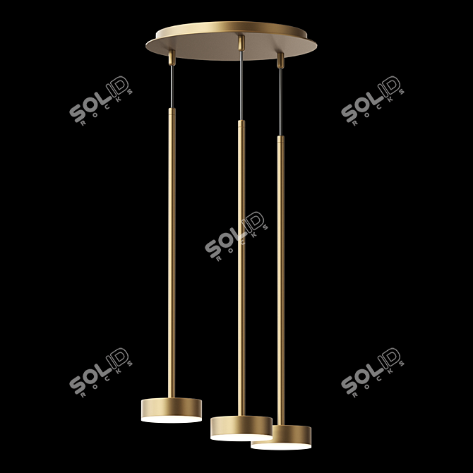 Scandinavian Style Hanging LED Lamp 3D model image 1