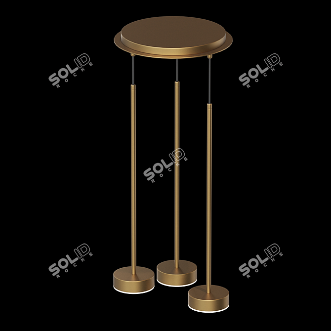 Scandinavian Style Hanging LED Lamp 3D model image 3