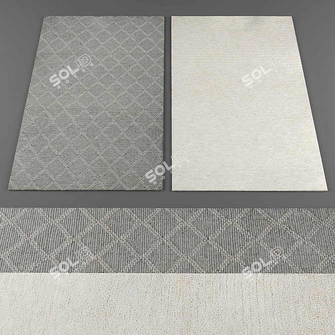 Calvin Klein Rugs: Luxurious Collection 3D model image 1